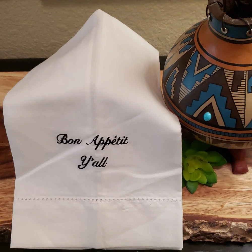 🚦3for$15🚦Decorative Fingertip Towel - Bon Appétit Y'all